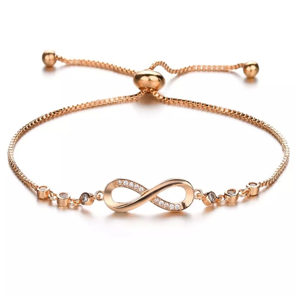 Glam Crystal Infinity Bracelet - Picture 2 of 16